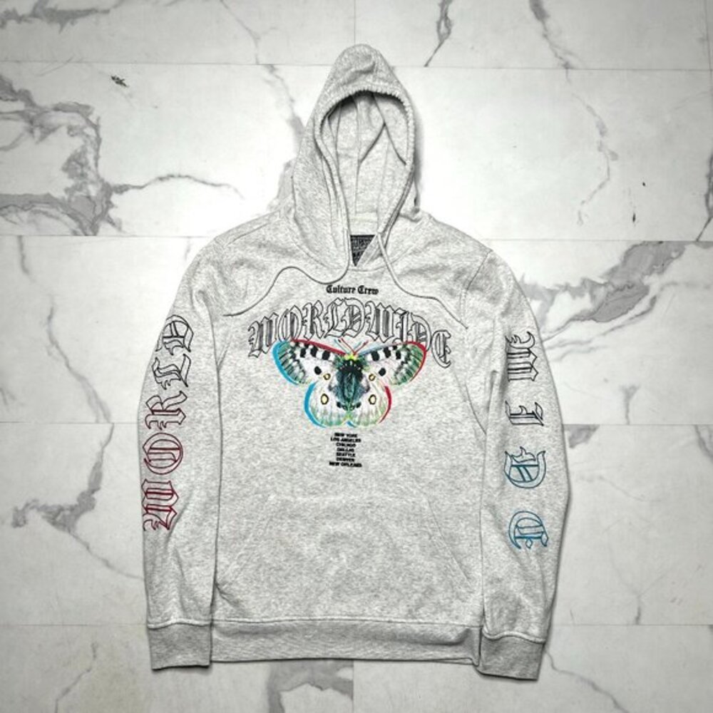 Culture Crew “Worldwide” Butterfly Hoodie | Men’s M 🦋 - Picture 1 of 6